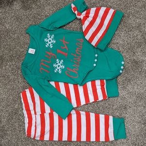 My 1st Christmas Infant Outfit Set